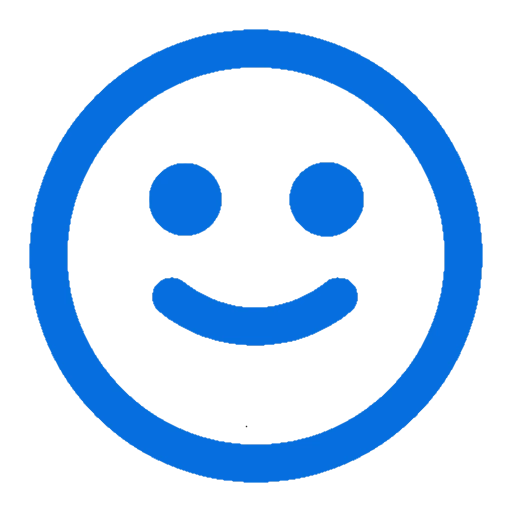 Simple face with a happy expression